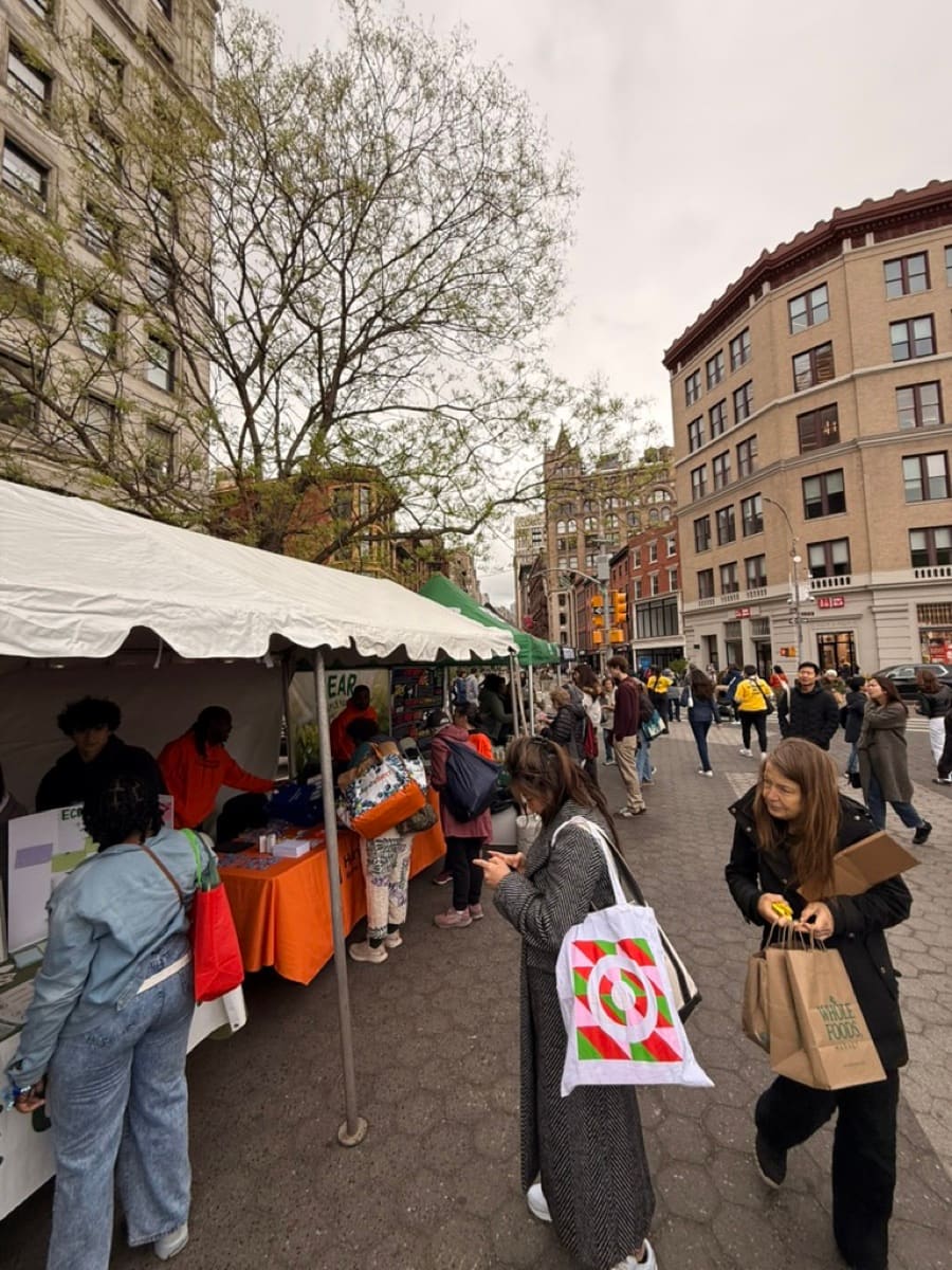 Our booth at the festival