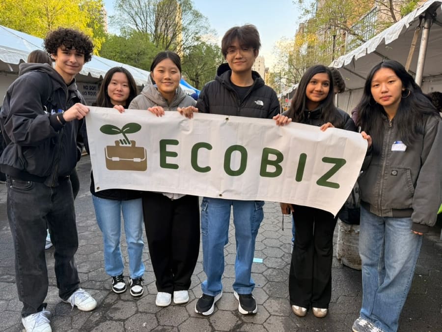 The EcoBiz team at Union Square