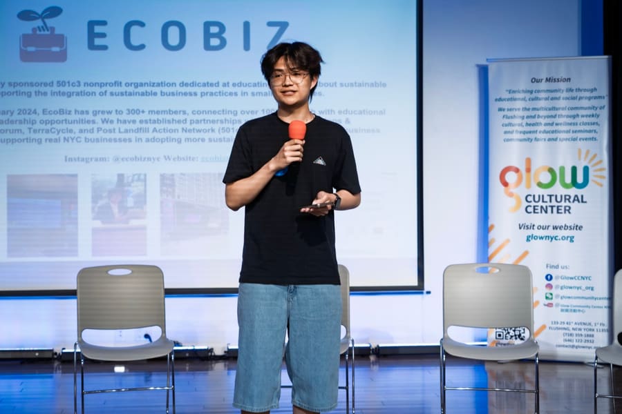 President Eric Lam presenting